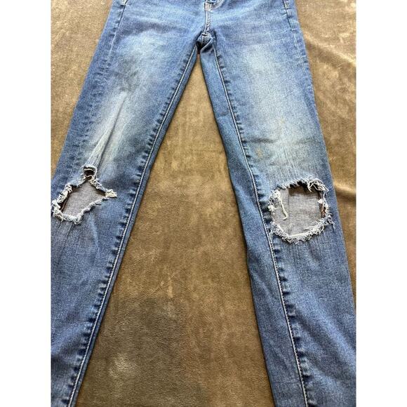 American Eagle Next Level Flex Jeggings Womens Size 2 Blue Skinny Straight - Picture 2 of 7